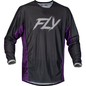 Fly Racing Kinetic Mesh Rave Jersey (Black/Purple/Silver)